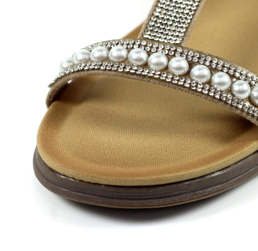 Lunar Tancy Pearl Sandal - Beige
