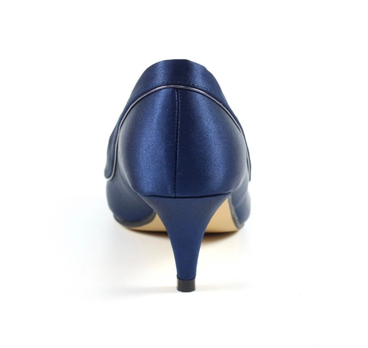 Ripley Satin Peep Toe Navy