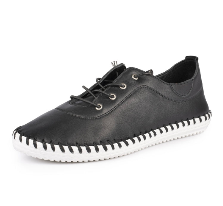 St Ives Leather Black