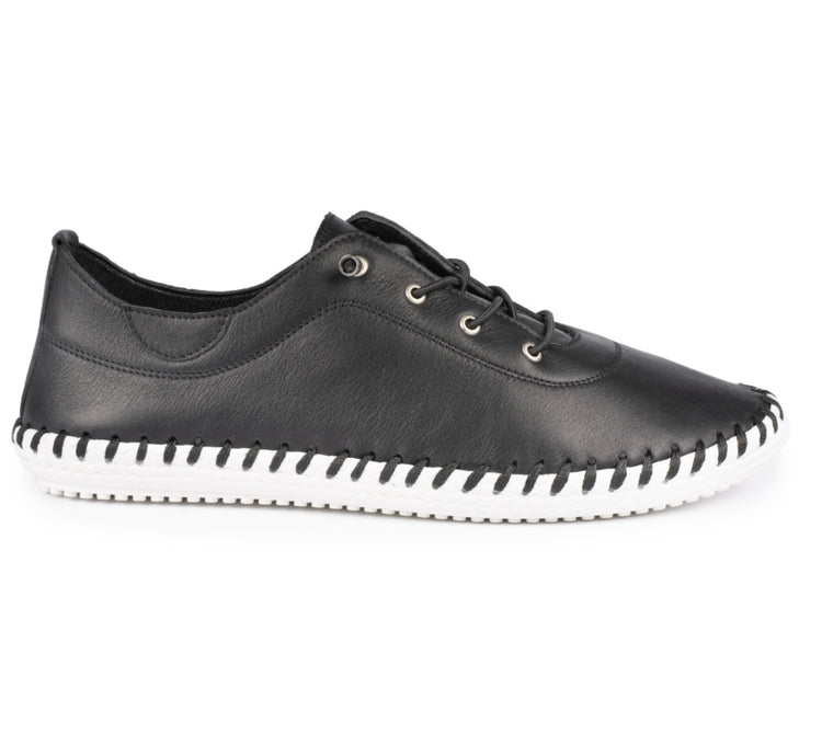 St Ives Leather Black