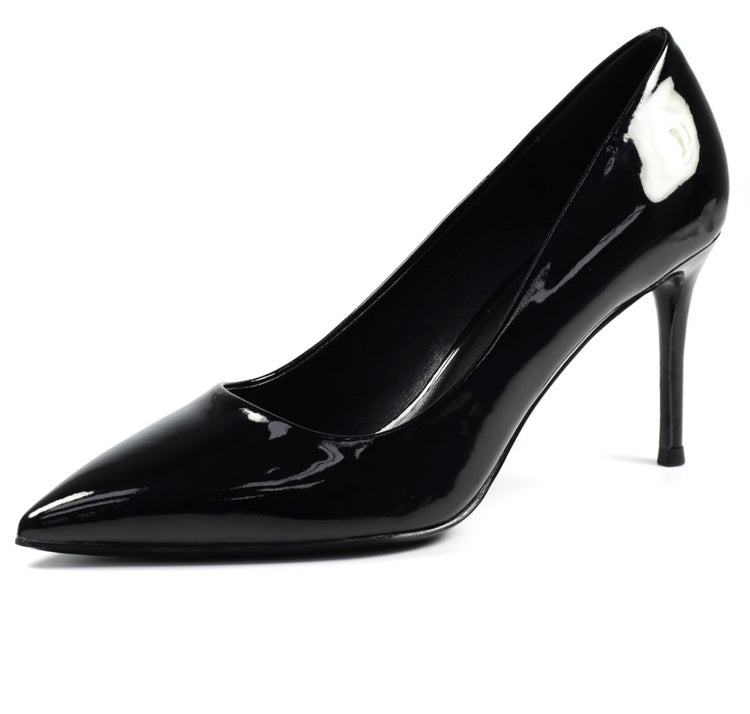 Moscow Black Court Shoe