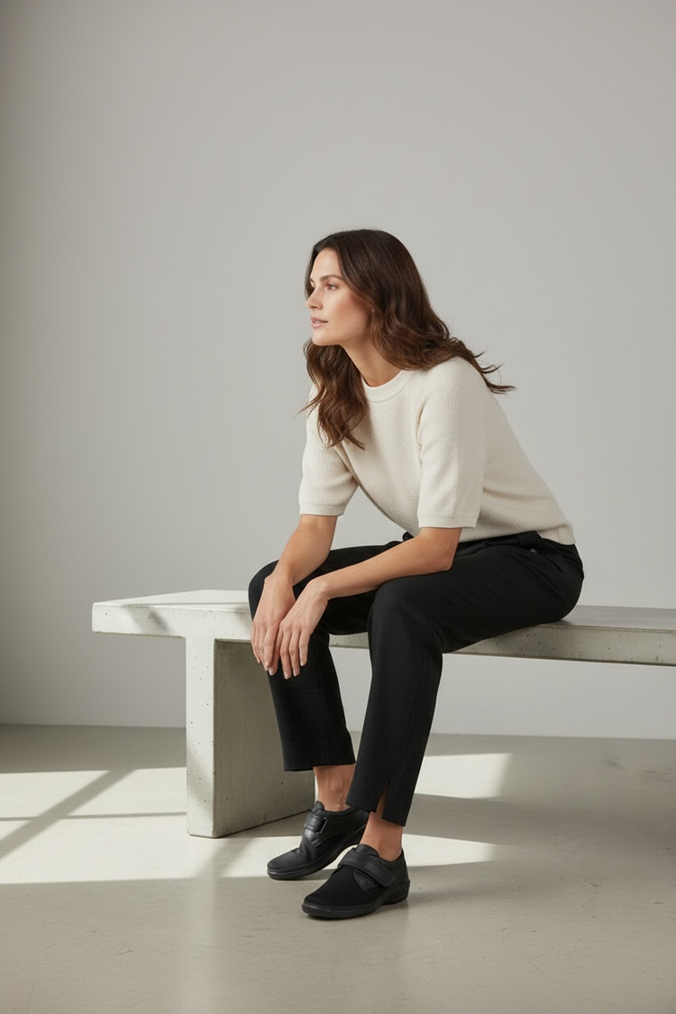 Elise Nappa Leather Shoes Black