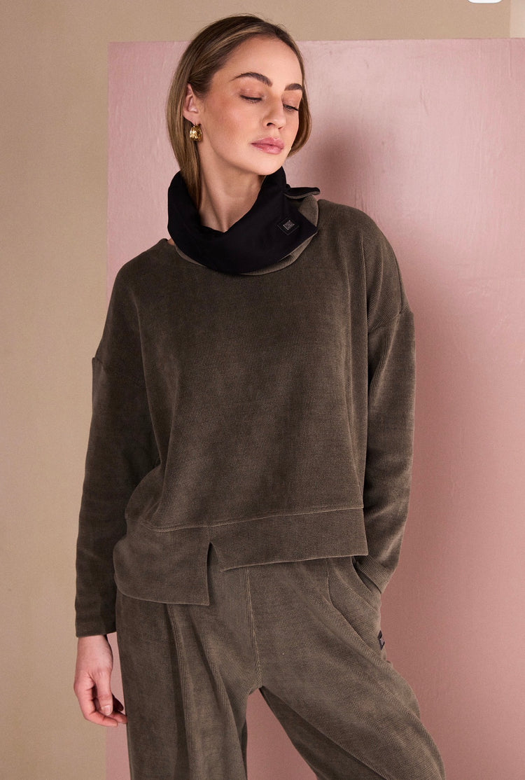 Naya Cord Top NAW26254 Army