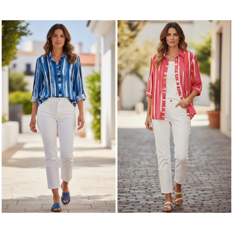 Pomodoro  Stripe Shirt (colour options)
