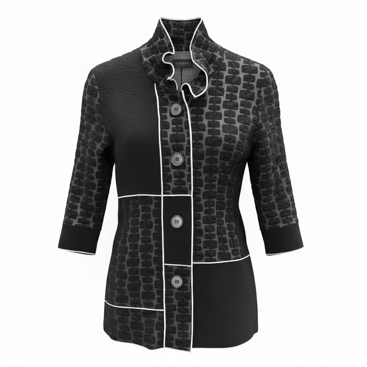 Claudia C Patch Jacket Black 13761