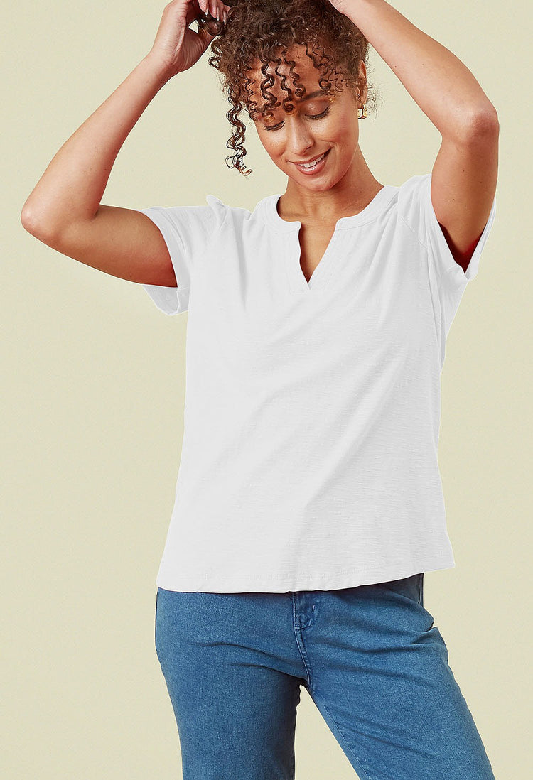Adini Flora Slub T Shirt (colour options)
