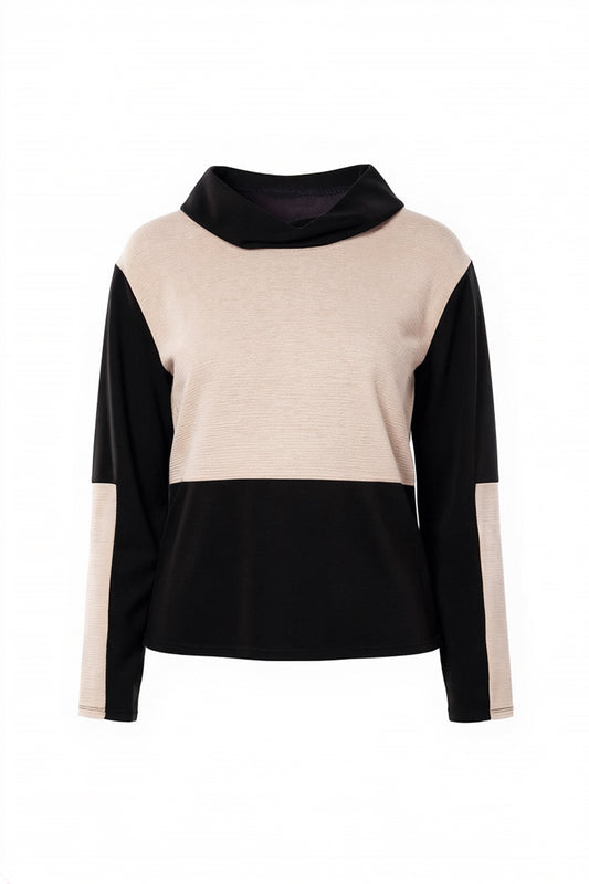 Peruzzi Two Tone Knit Sweater W26133