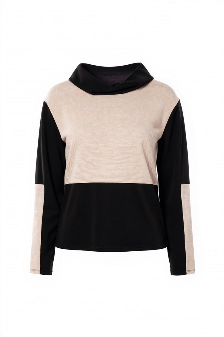Peruzzi Two Tone Knit Sweater W26133