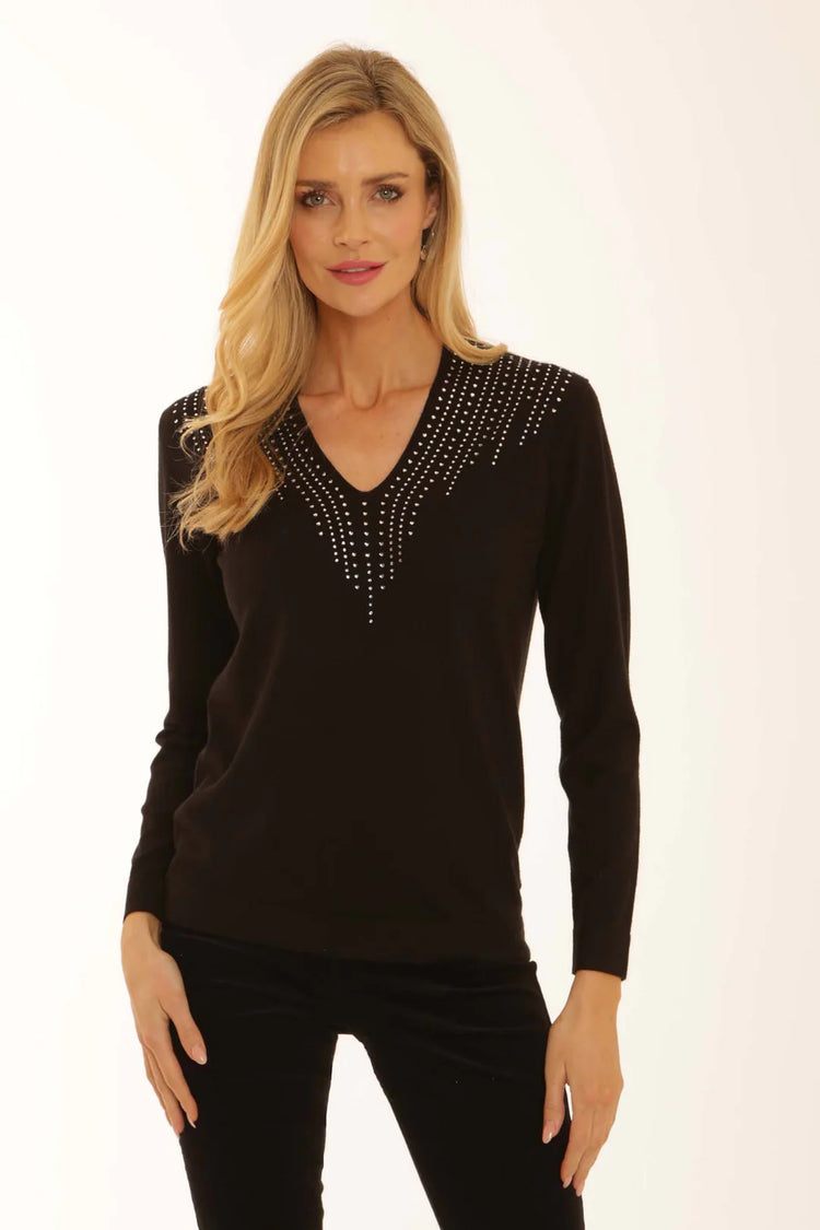 Pomodoro Essential V Sweater Fuchsia
