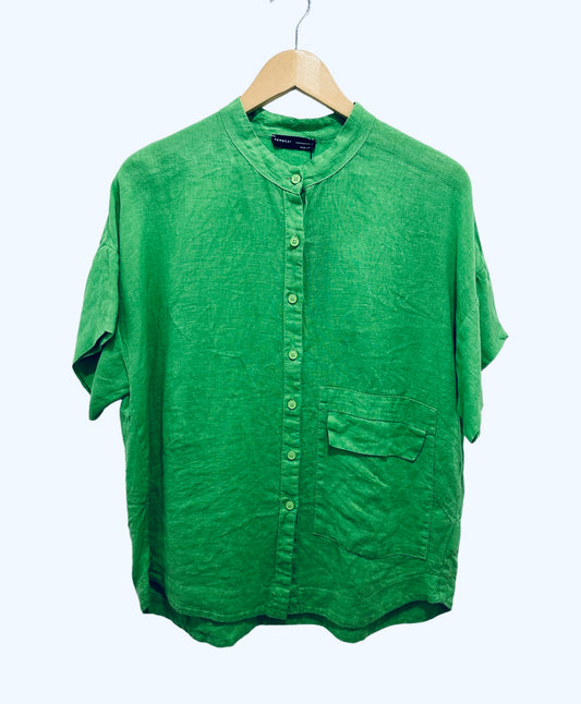 Peruzzi S23200 Linen Pocket Shirt Green