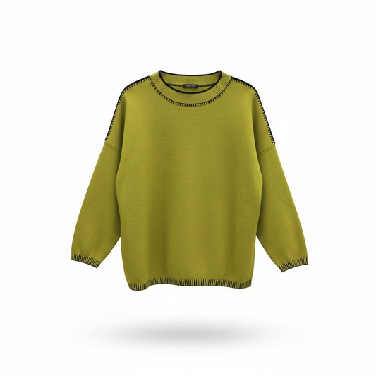 Pomodoro Blanket Stitch Jumper 22659