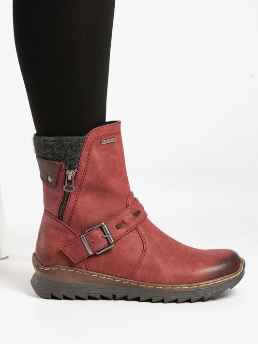 Lunar Haley Waterproof Ankle Boot Burgundy