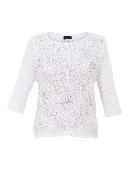 Marble 6912-102 Sweater White