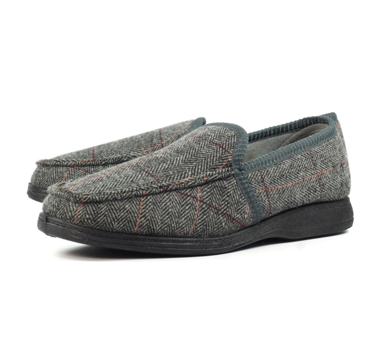 Lazydogz Men’s Eisenhower II Grey Slipper