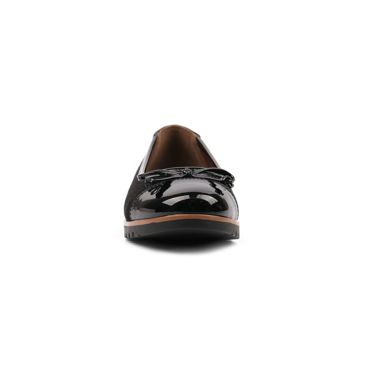 Lunar Lydia Patent Shoe Black