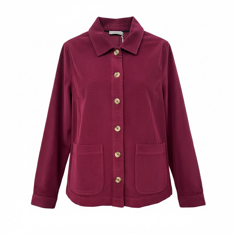 Adini Anise Cord Jacket Plum