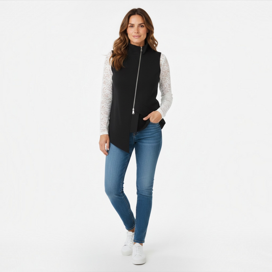 MJ Asymmetrical Jersey Gilet Black WF2750