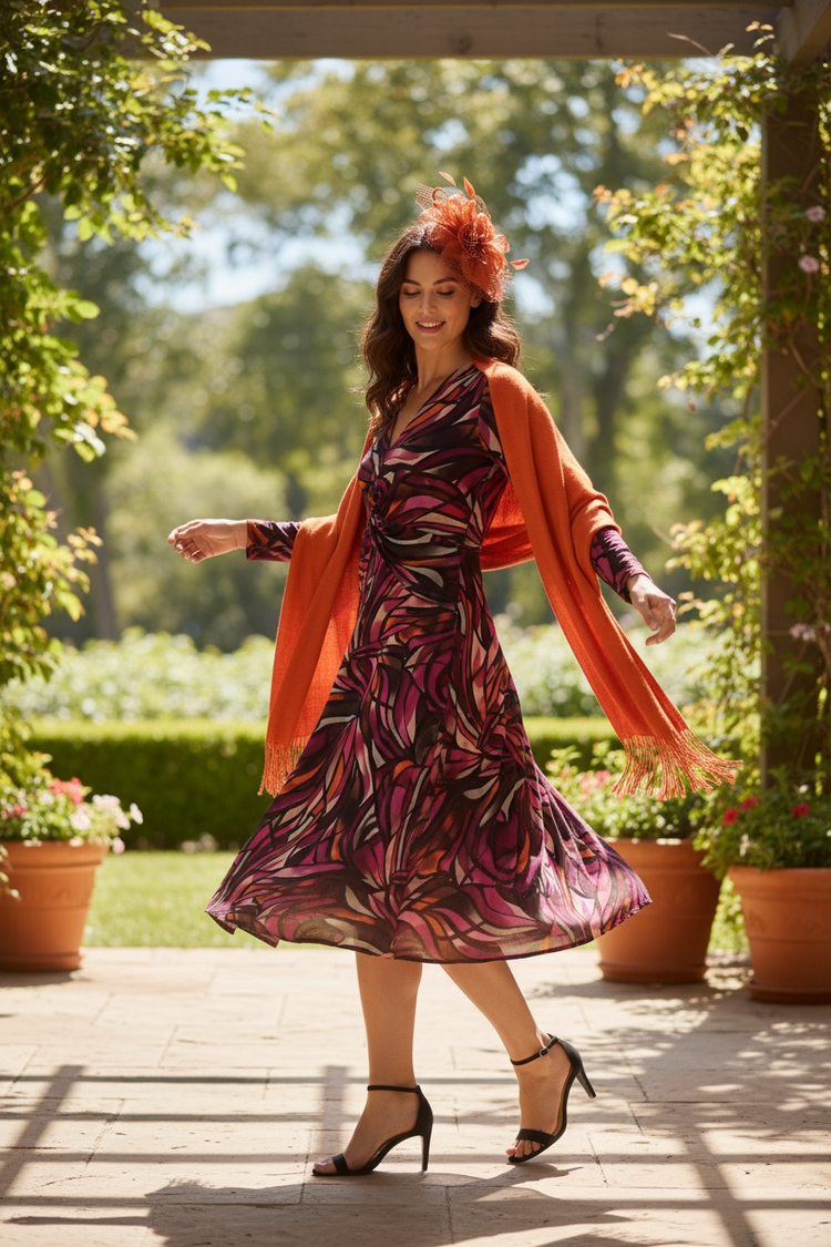 Pomodoro Mosaic Dress Pink