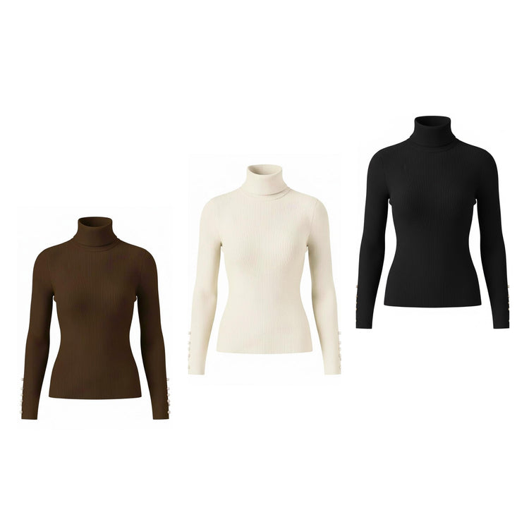 Pomodoro Pearl Trim Jumper 32653 (colour options)