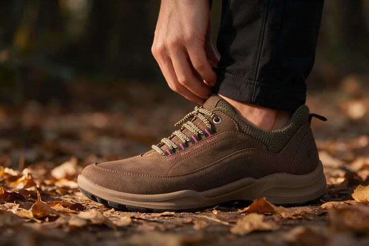 Bryony Leather Trainers Brown