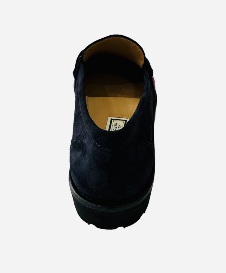 HB Buckle Moccasin Navy Suede 1064