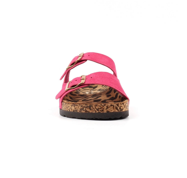 Lunar Pecan Sandal Fuchsia