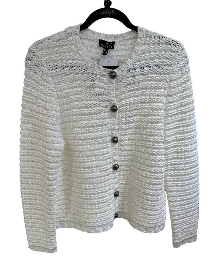 Marble 7642-104 Ribbed Cardigan