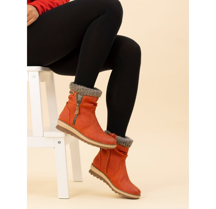 Deborah Orange Waterproof Boot