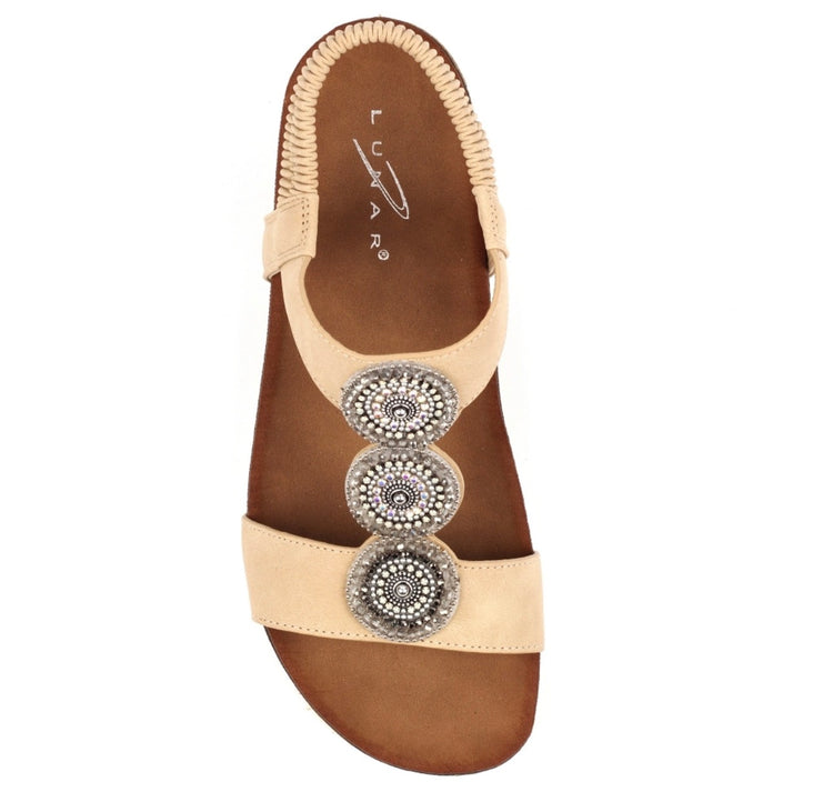 Lunar Cassidy Wedge Sandal Beige