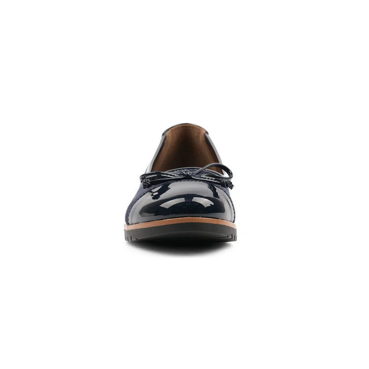 Lunar Lydia Patent Shoe Navy