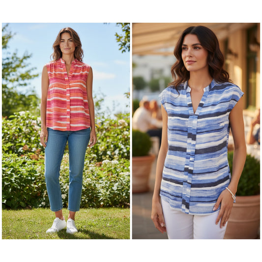 Pomodoro Stripe Top (colour options)