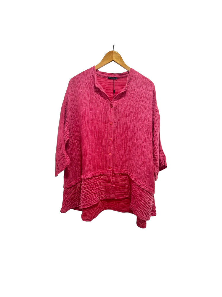 Grizas Silk mix Blouse/Jacket Raspberry