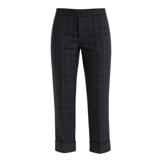 Peruzzi Check Trouser Navy W26123