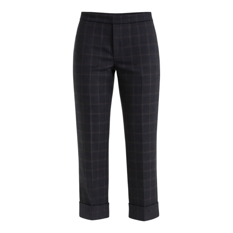 Peruzzi Check Trouser Navy W26123