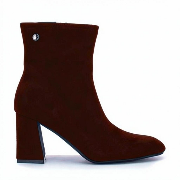 Xti Suede Ankle Boots Brown 146386