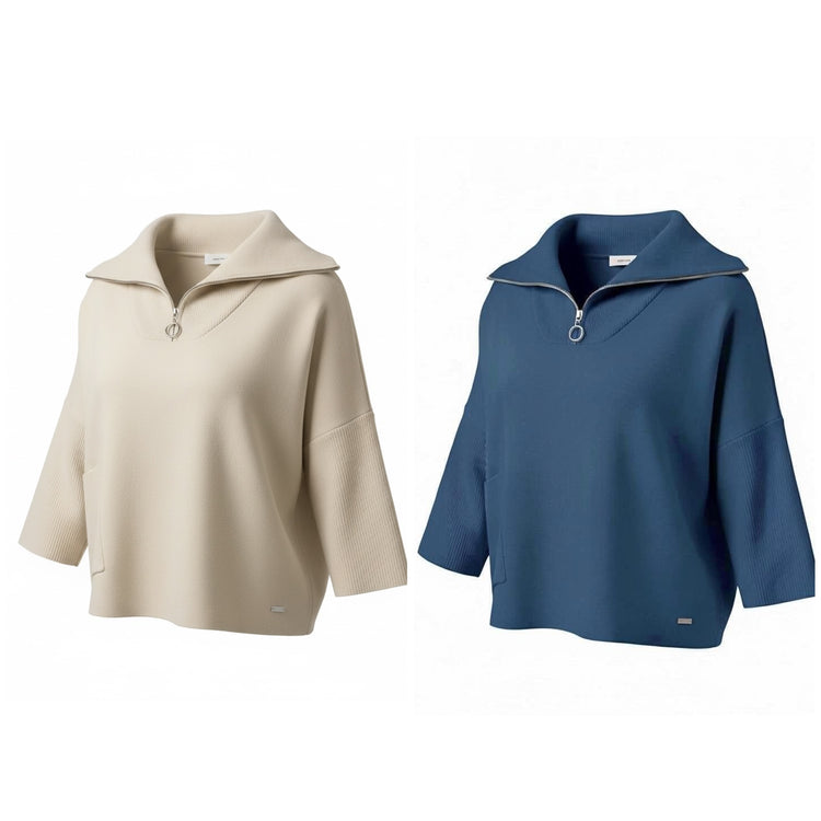 Piccadilly Half Zip Pocket Sweater
