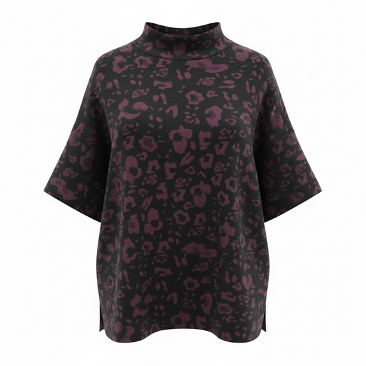 Peruzzi Animal Jacquard Knit Sweater W26192