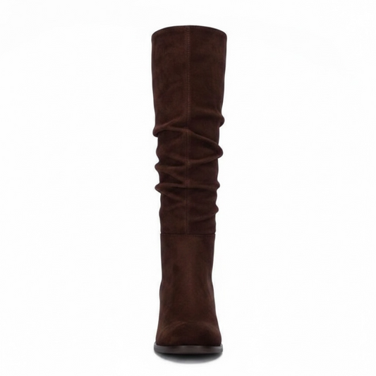 Xti Ruched Boots Brown