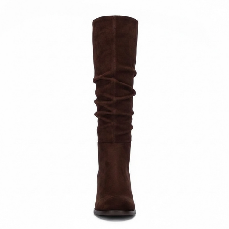 Xti Ruched Boots Brown