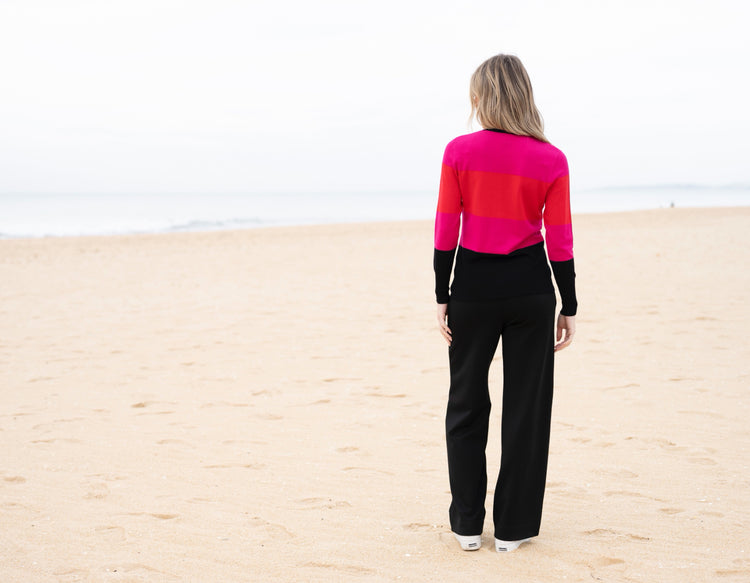 Marble Sweater 8009 109 Cerise Red