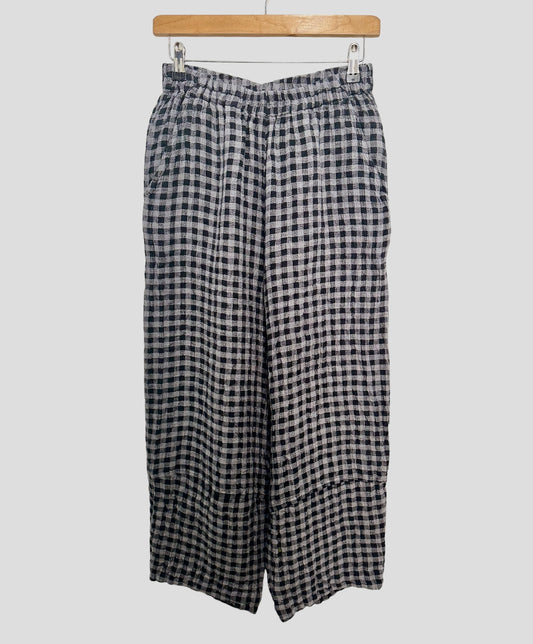 Grizas 3500/1-L280-9 Check Lantern Trousers Monochrome