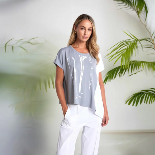 Naya Dip Hem Top Dove NAS26119