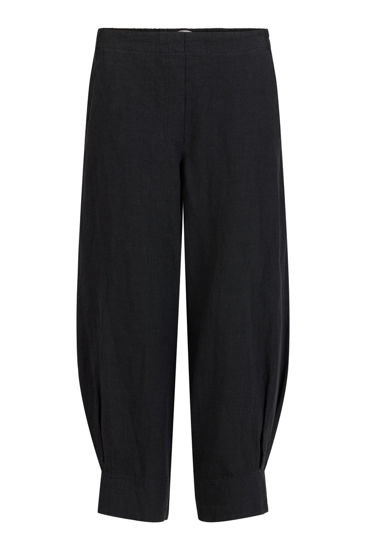 Noen 81371-81070/90 Linen Trousers Black