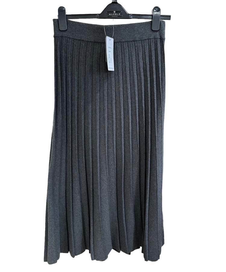 Marble 7176-105 Pleat skirt Grey