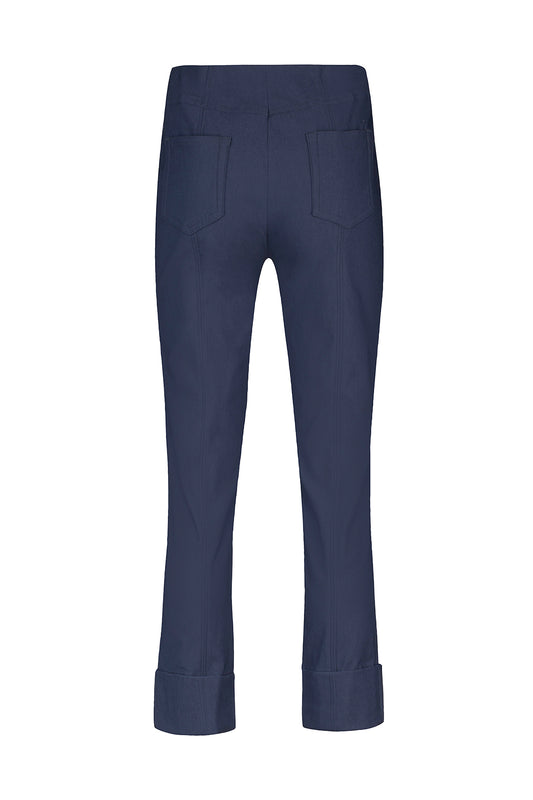 Robell Bella 09 Fleece Lined Trousers 51568-54025 Navy