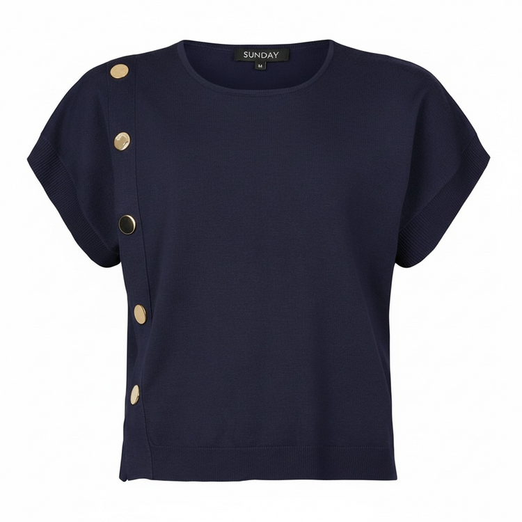 Sunday Button Layer Top (colour options)