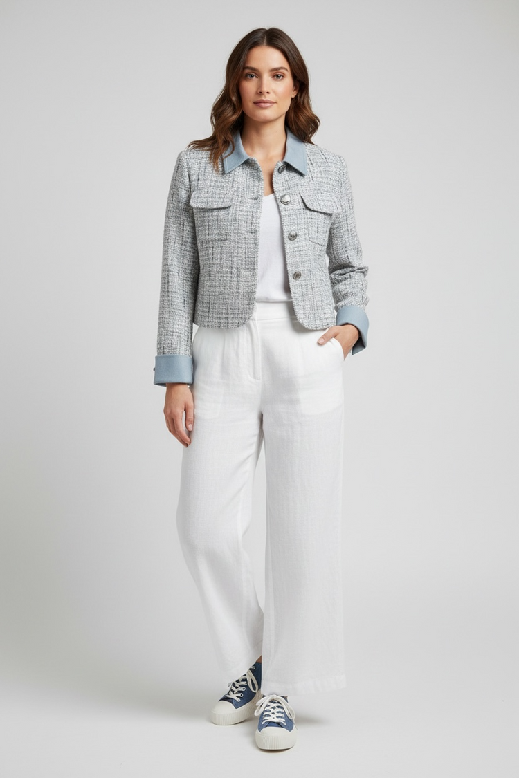 Élise Jacket in Tweed & Denim