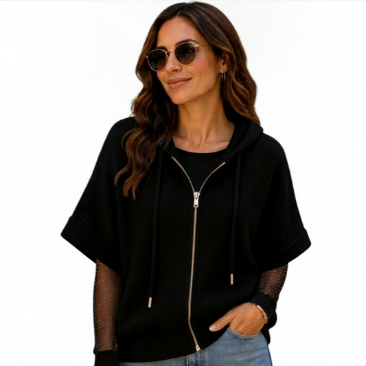MJ Hoodie Top Black WF2840