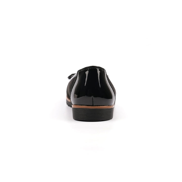 Lunar Lydia Patent Shoe Black