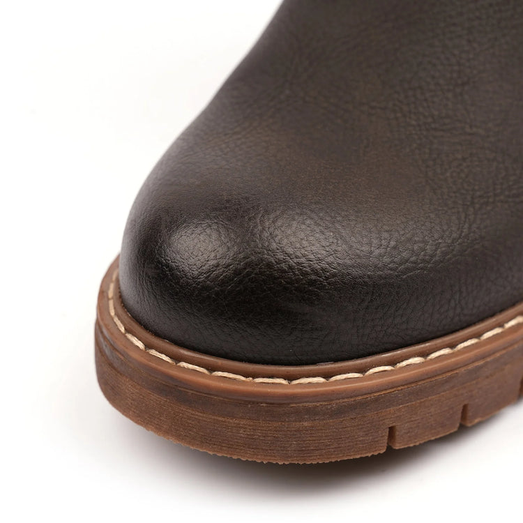 Lunar Joy Waterproof Expanding Calf Boots Brown